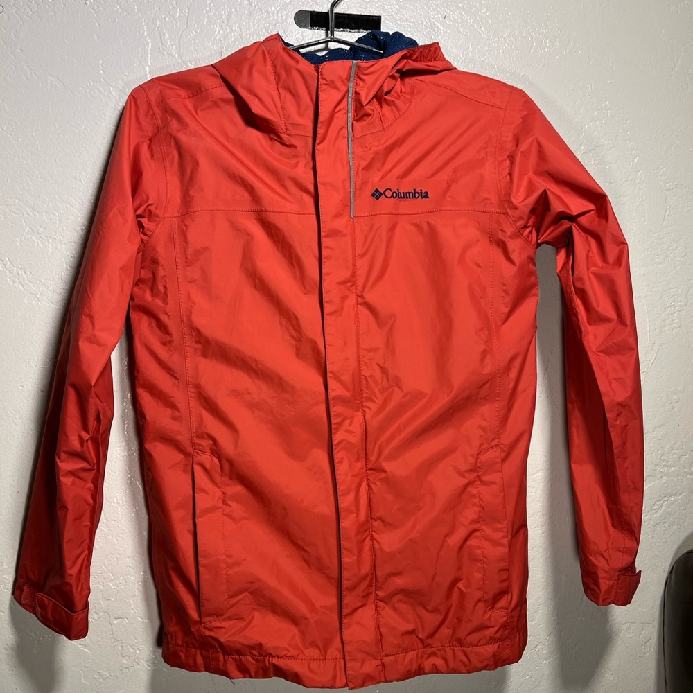 🧑🏾Kids🧑🏽 Medium Columbia 🌧Rain🌨 Jacket in 🎈Dusty Red 🎈